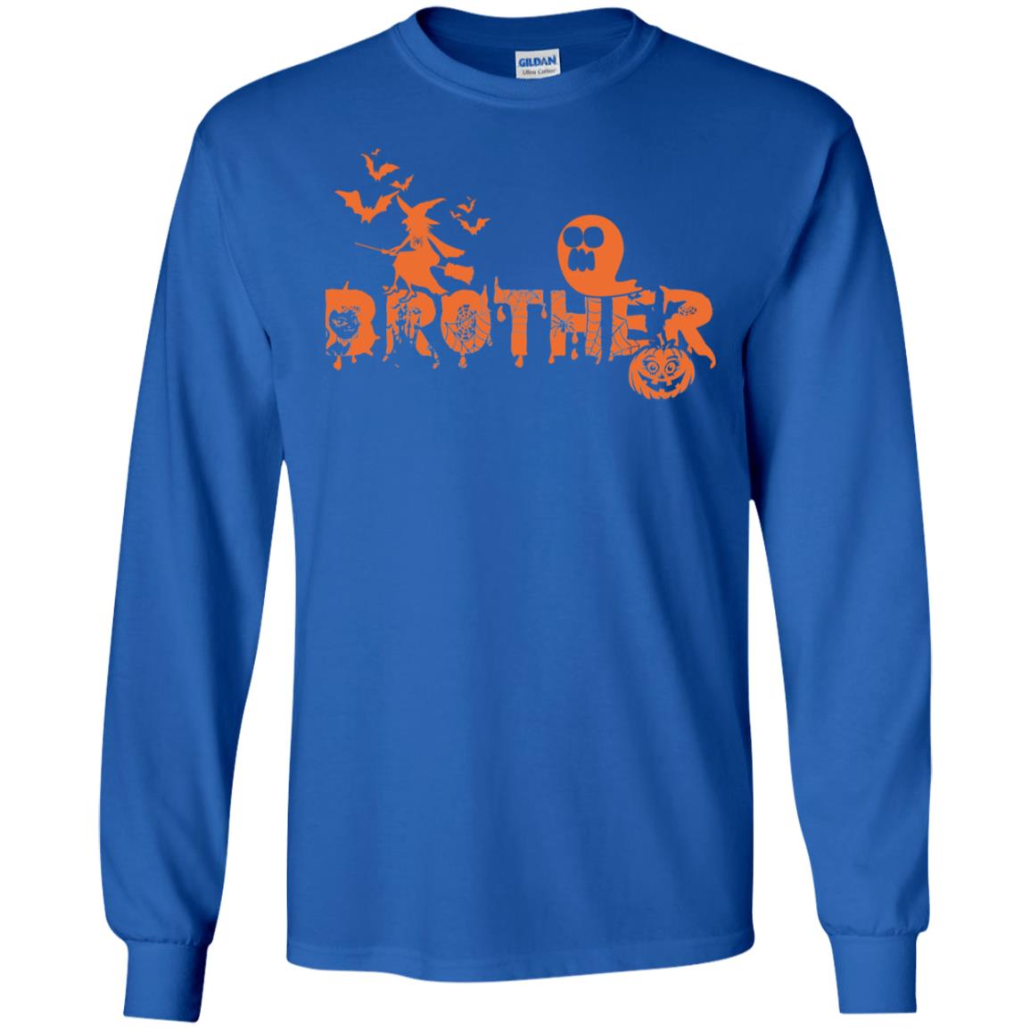Halloween Pumpkin Brother Family Shirt Royal