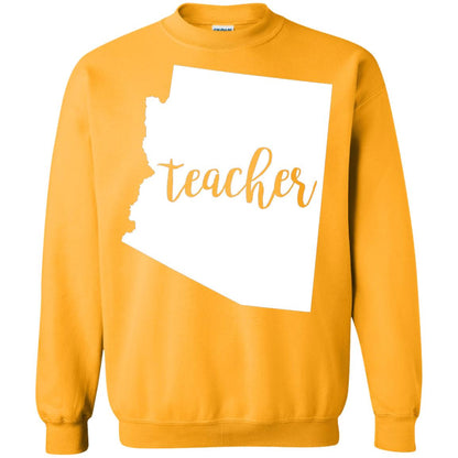 Arizona Teacher Home State Back To School Shirt Gold