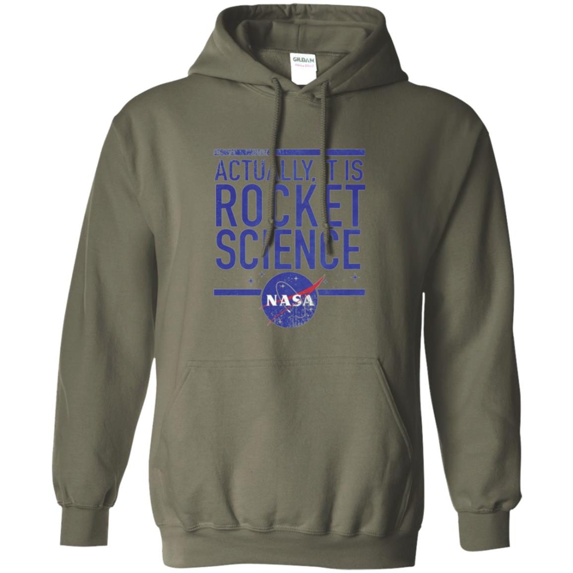 Science T-shirt Actually It Is Rocket Science Graphic Military Green