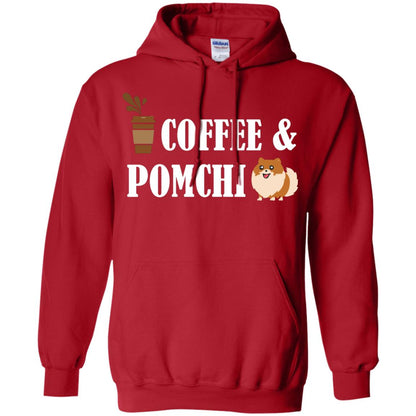Coffee And Pomchi Lover Shirt Red