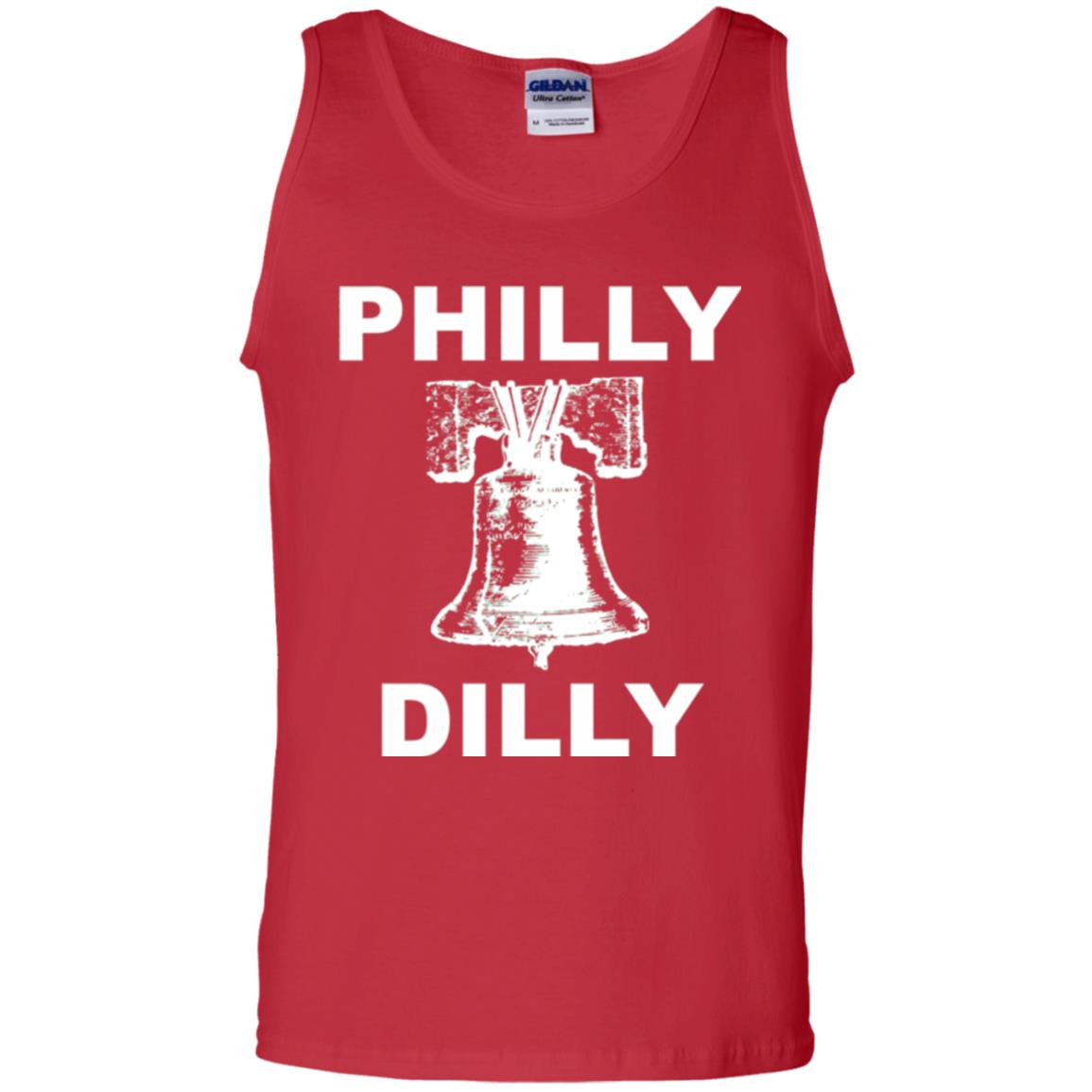 Football T-shirt Philly Dilly With Liberty Bell And Crack Philadelphia Red