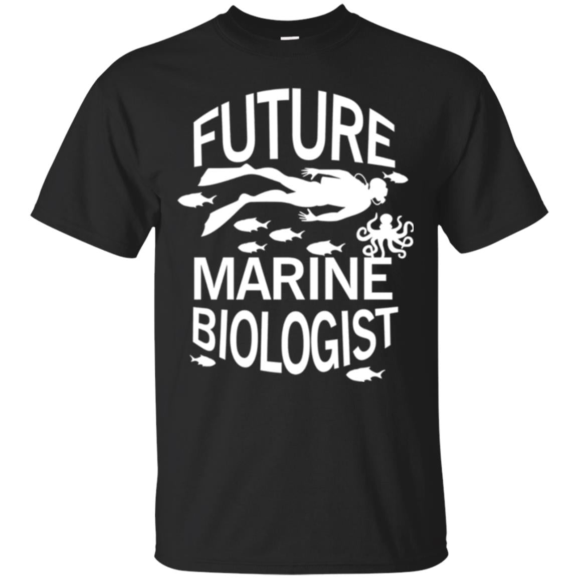 Cute Marine Biologist T-shirt Black
