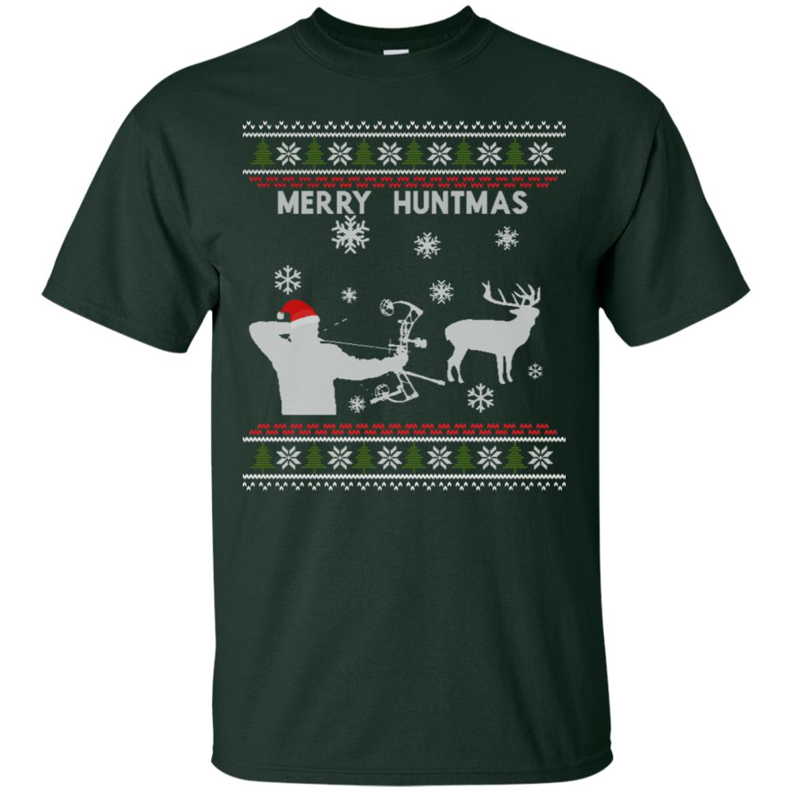 Hunting Christmas X-mas Gift Shirt For Mens Forest