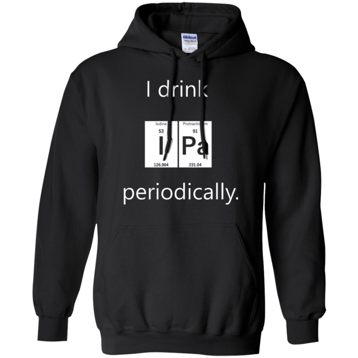 Chemistry T-shirt Drink Ipa Periodically Black