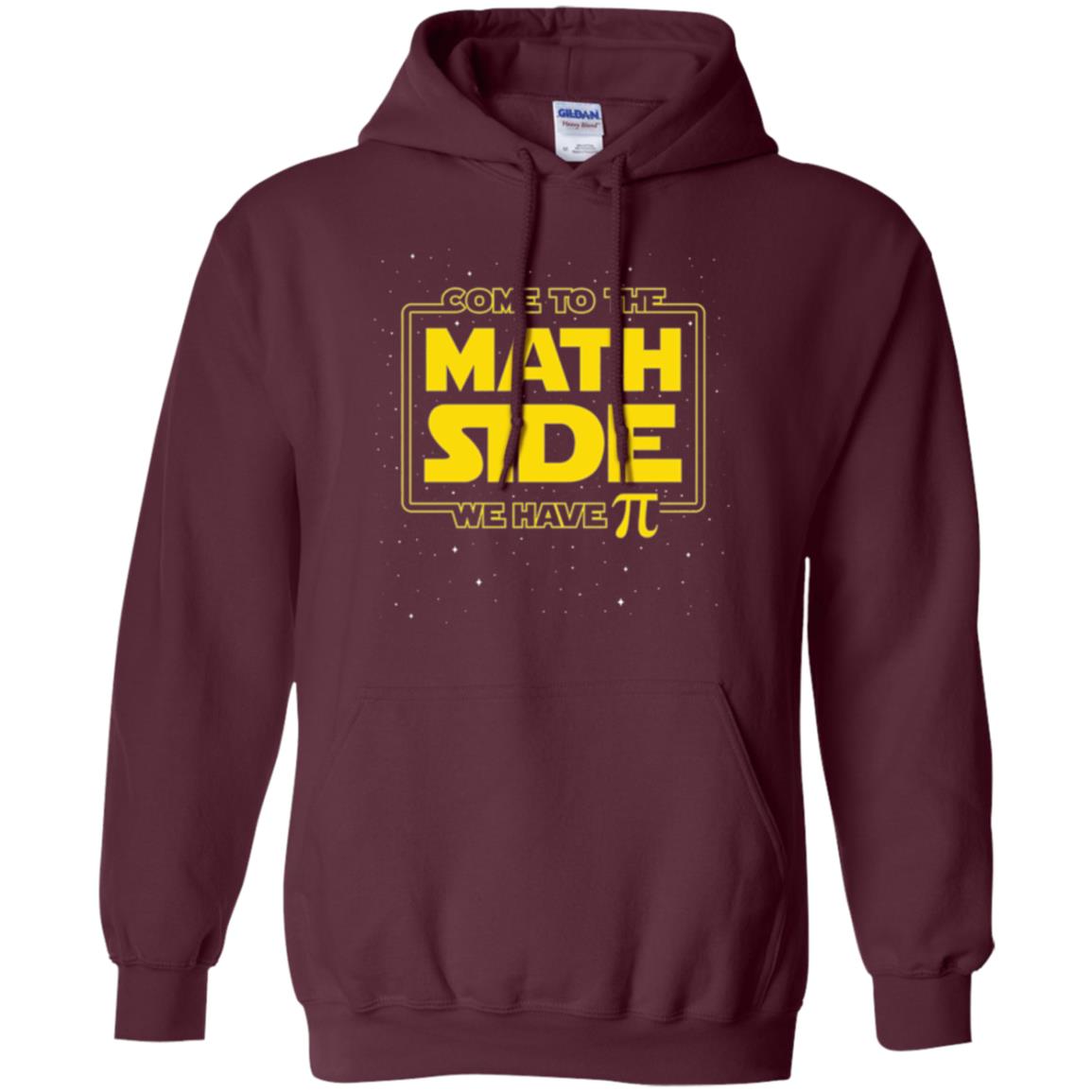 Math Lovers T-shirt Come To The Math Side We Have Pi Maroon