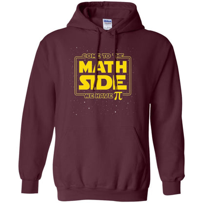 Math Lovers T-shirt Come To The Math Side We Have Pi Maroon