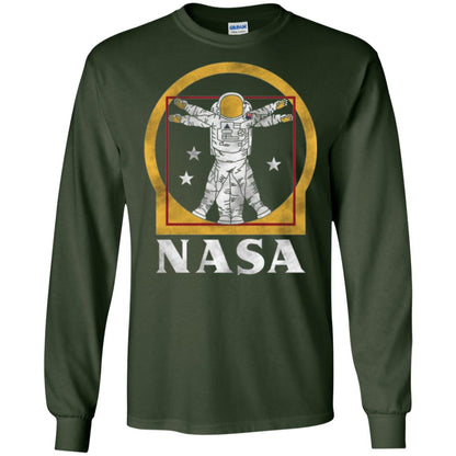 Nasa Vitruvian Astronaut Graphic T-shirt Forest Green