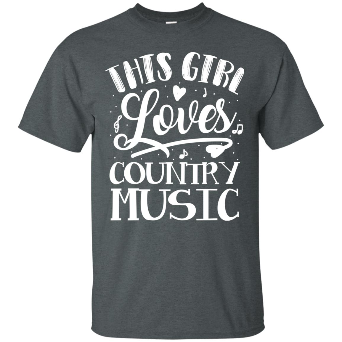 This Girl Loves Country Music Shirt Dark Heather