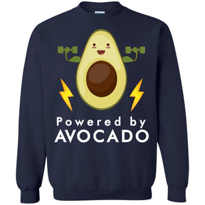 Powered By Avocado Fitness ShirtG180 Gildan Crewneck Pullover Sweatshirt 8 oz.