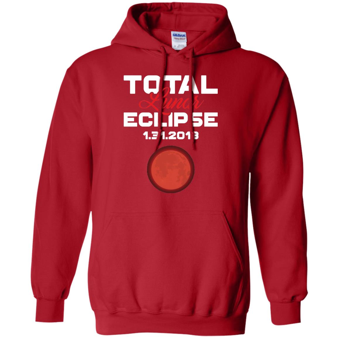 Eclipse January 31st 2018 Total Lunar Eclipse T-shirt Blood Moon Red