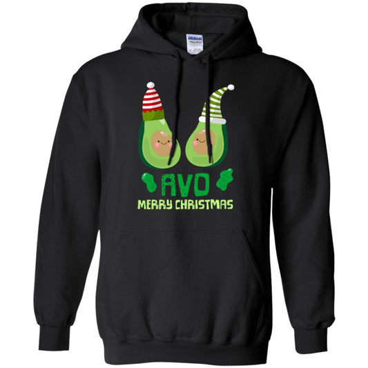 Avocado Merry Christmas T-shirt Black