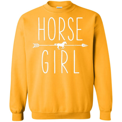 Horse Girl T-shirt I Love My Horses Racing Riding Gold