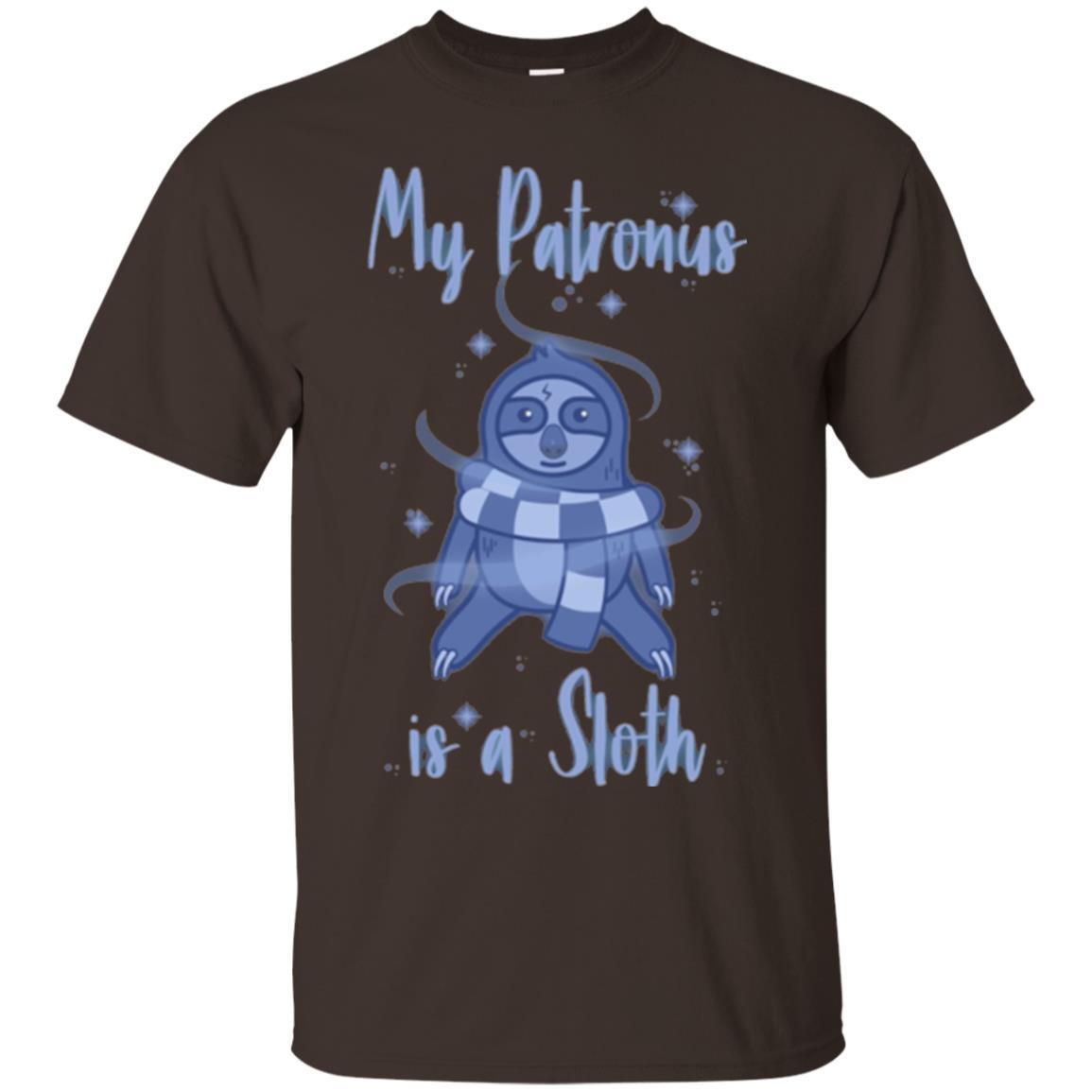 Film T-shirt My Patronus Is A Sloth T-shirt Dark Chocolate
