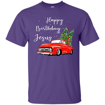 Happy Birthday Jesus Christian Christ X-mas Gift Shirt Purple