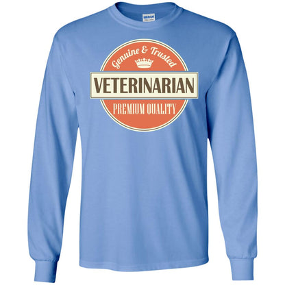 Veterinarian T-shirt Genuine And Trusted Permium Quality Carolina Blue