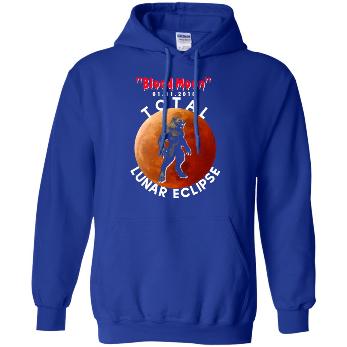 Best Total Lunar Eclipse Shirt 2018 - Blood Moon Werewolf T-shirt Royal