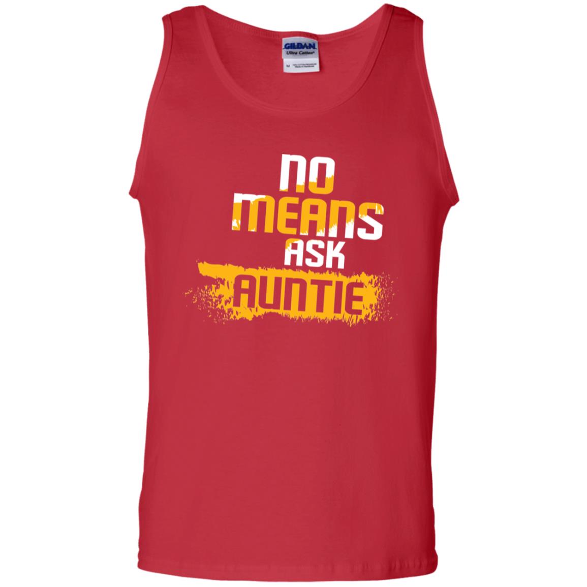 No Mean Ask Auntie Aunt Shirt For Womens Red