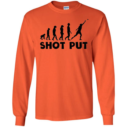 Funny Shot Put Evolution T-shirt Orange