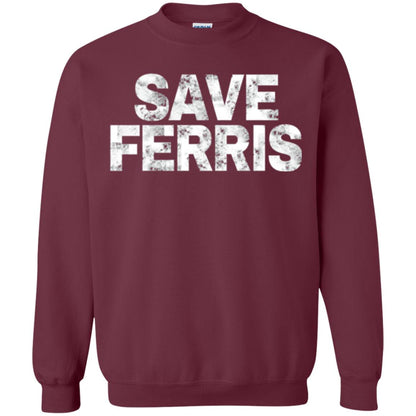 Movie T-shirt Save Ferris 80s Maroon