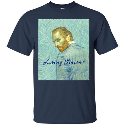 Movie Poster T-shirt Loving Vincent Navy