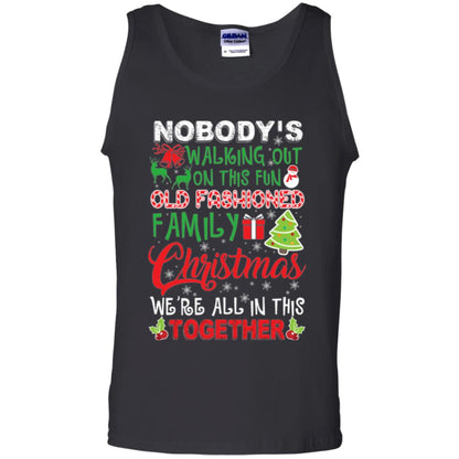 Christmas T-shirt We_re All In This Together Black