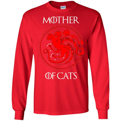 Cat Lover T-shirt Mother Of Cats Hot Red