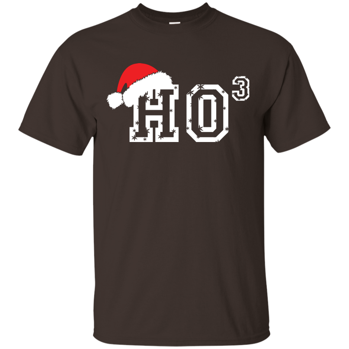 Christmas T-Shirt Ho Ho Ho Dark Chocolate