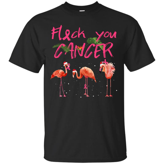 Flock You Cancer Breast Cancer Awareness Gift Shirt Black
