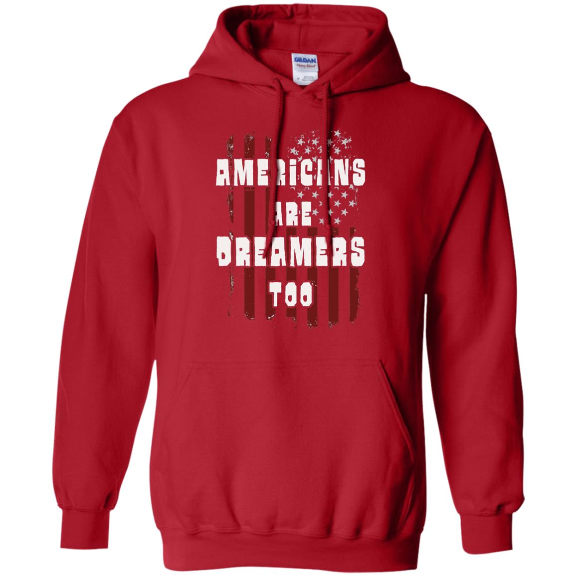 Anti Trump T-shirt Americans Are Dreamers Too Patriotic Pride Red