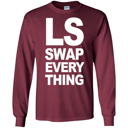 Trucker T-shirt Ls Swap Everything Maroon