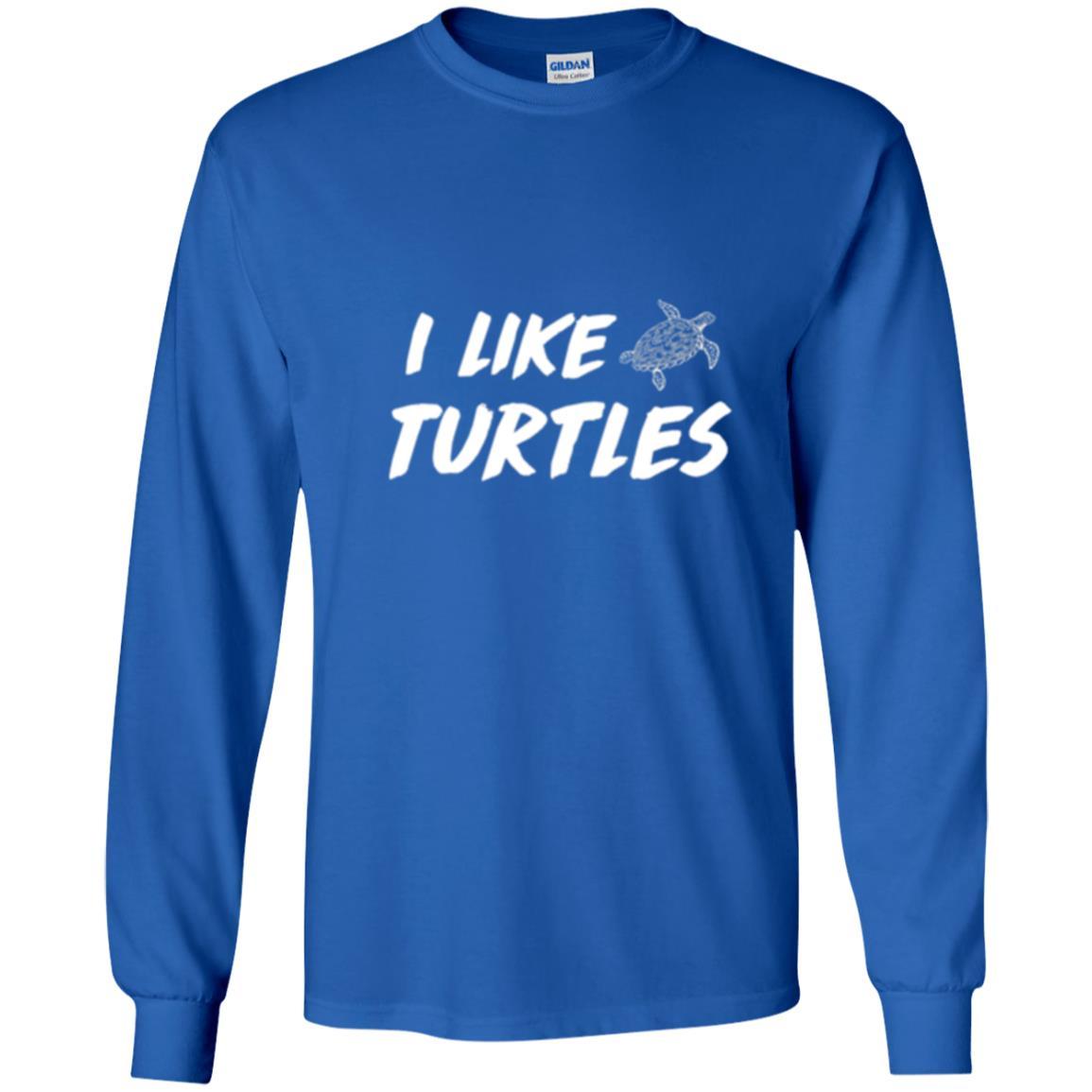Turtle Lover T-shirt I Like Turtles Royal