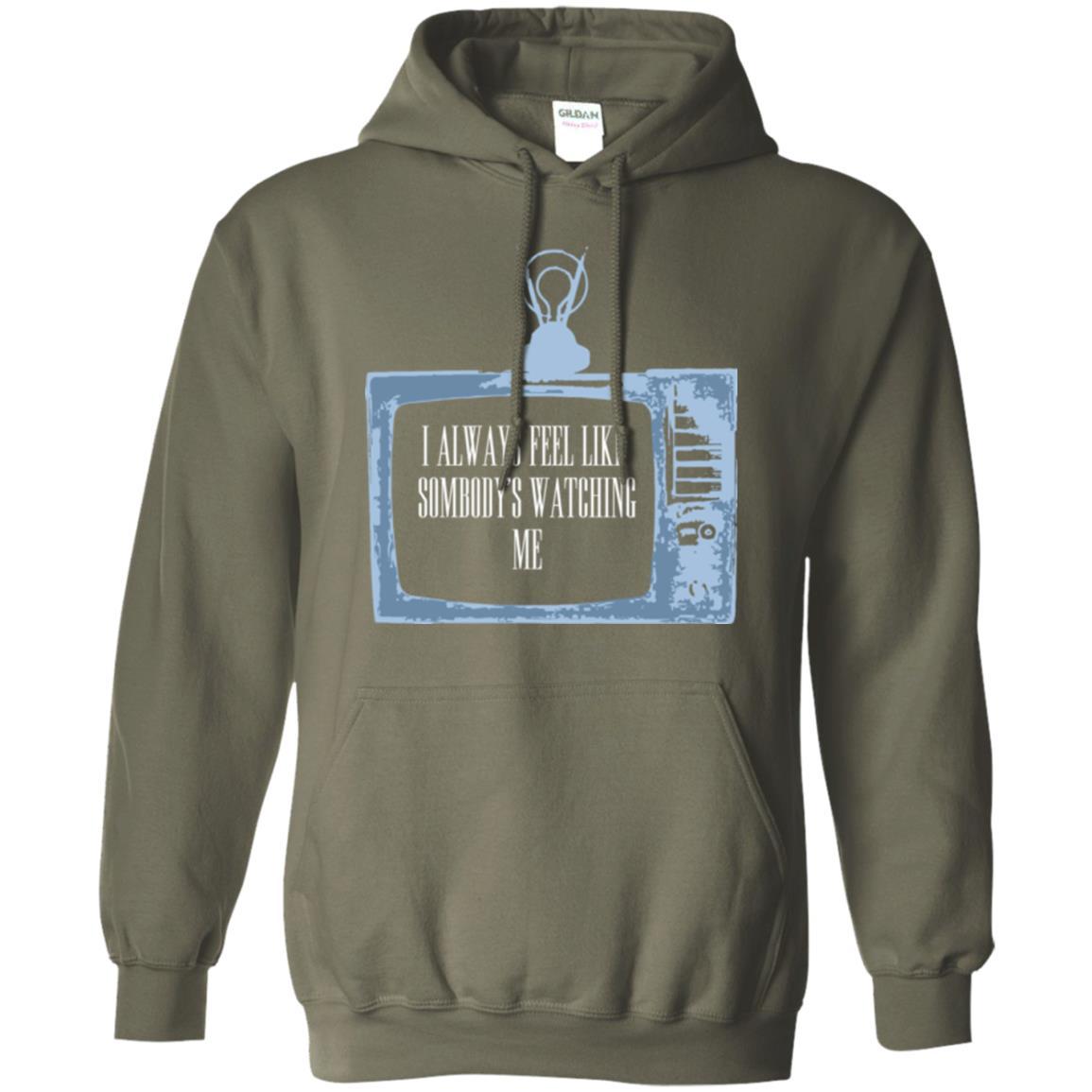I Always Feel Like Sombody's Watching Me T-shirt Military Green