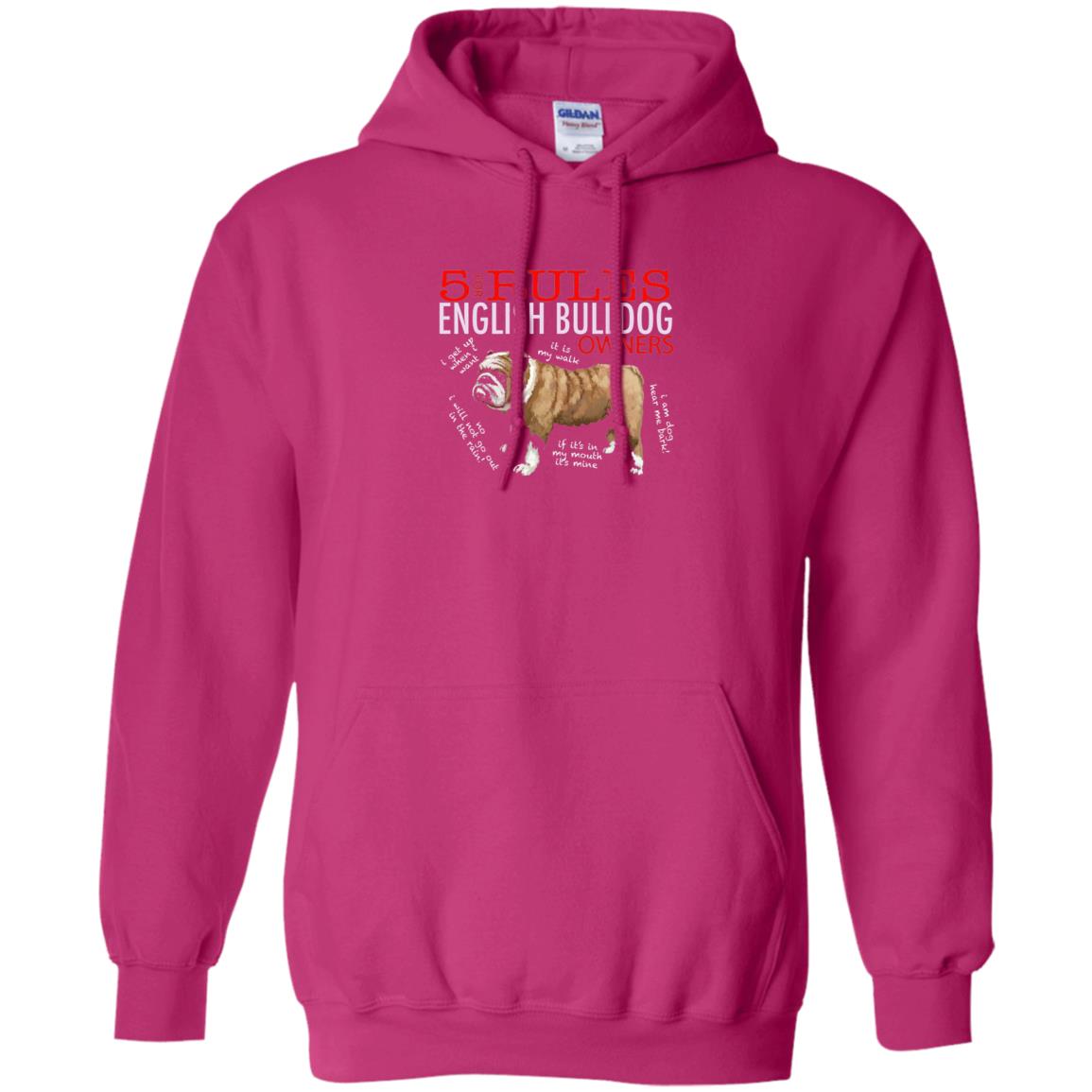 5 Rules For English Bulldog Owners Dog Lover Shirt Heliconia