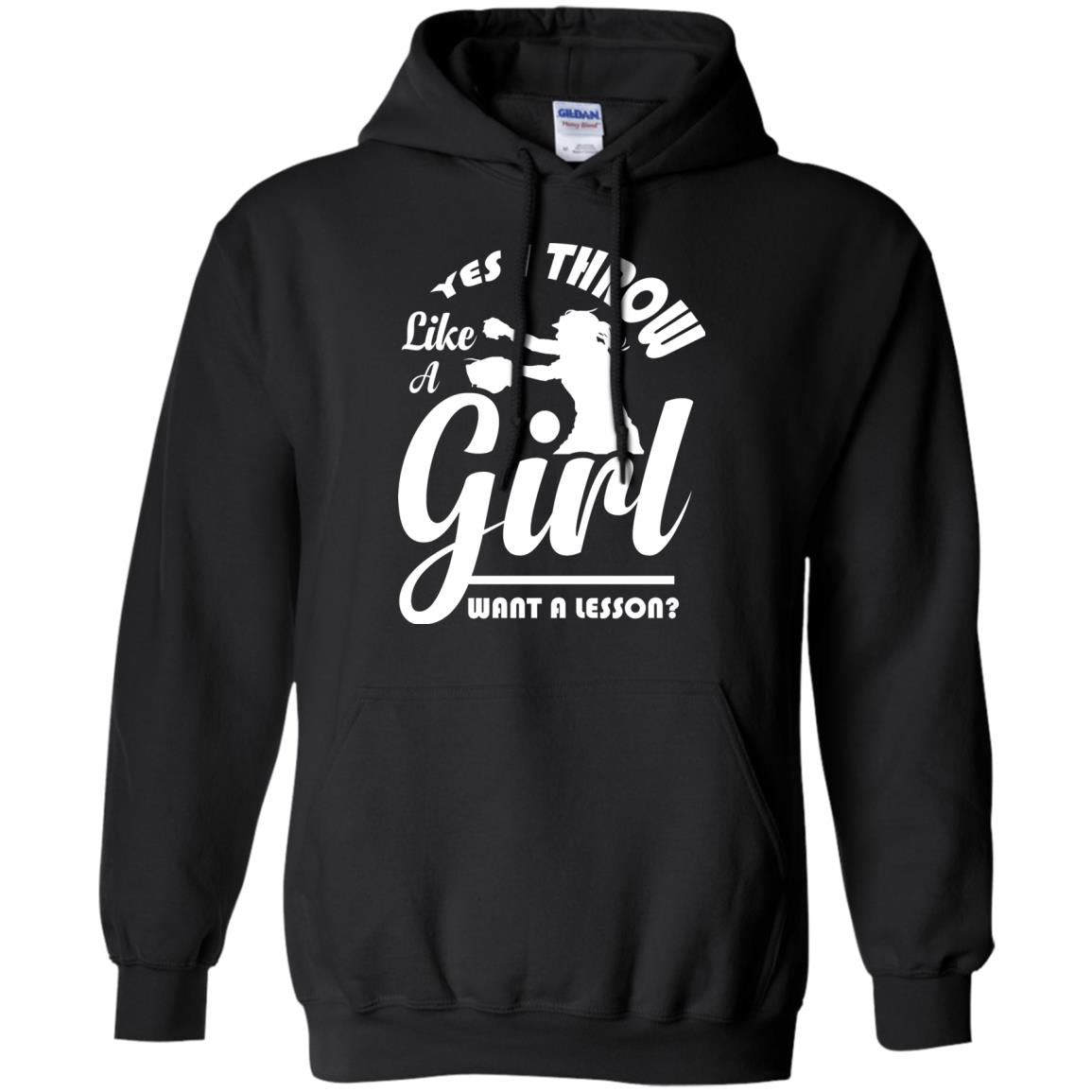 Softball Lover T-shirt Yes I Throw Like A Girl Want A Lesson Black