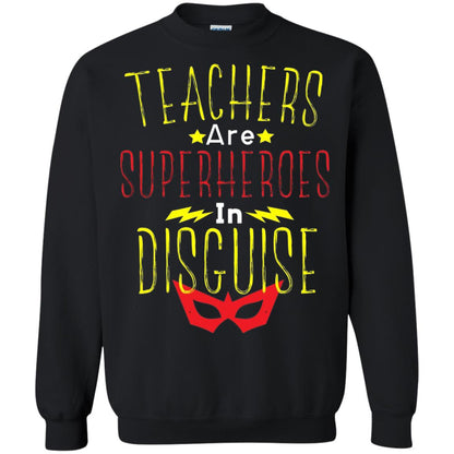 Teacher Super Hero In Disguise T-shirt Teacher Black