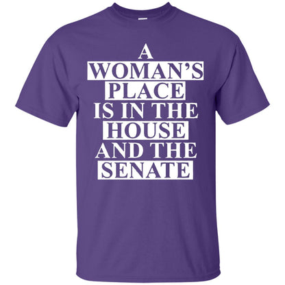 A Woman_s Place Is In The House And The Senate T-shirt Purple