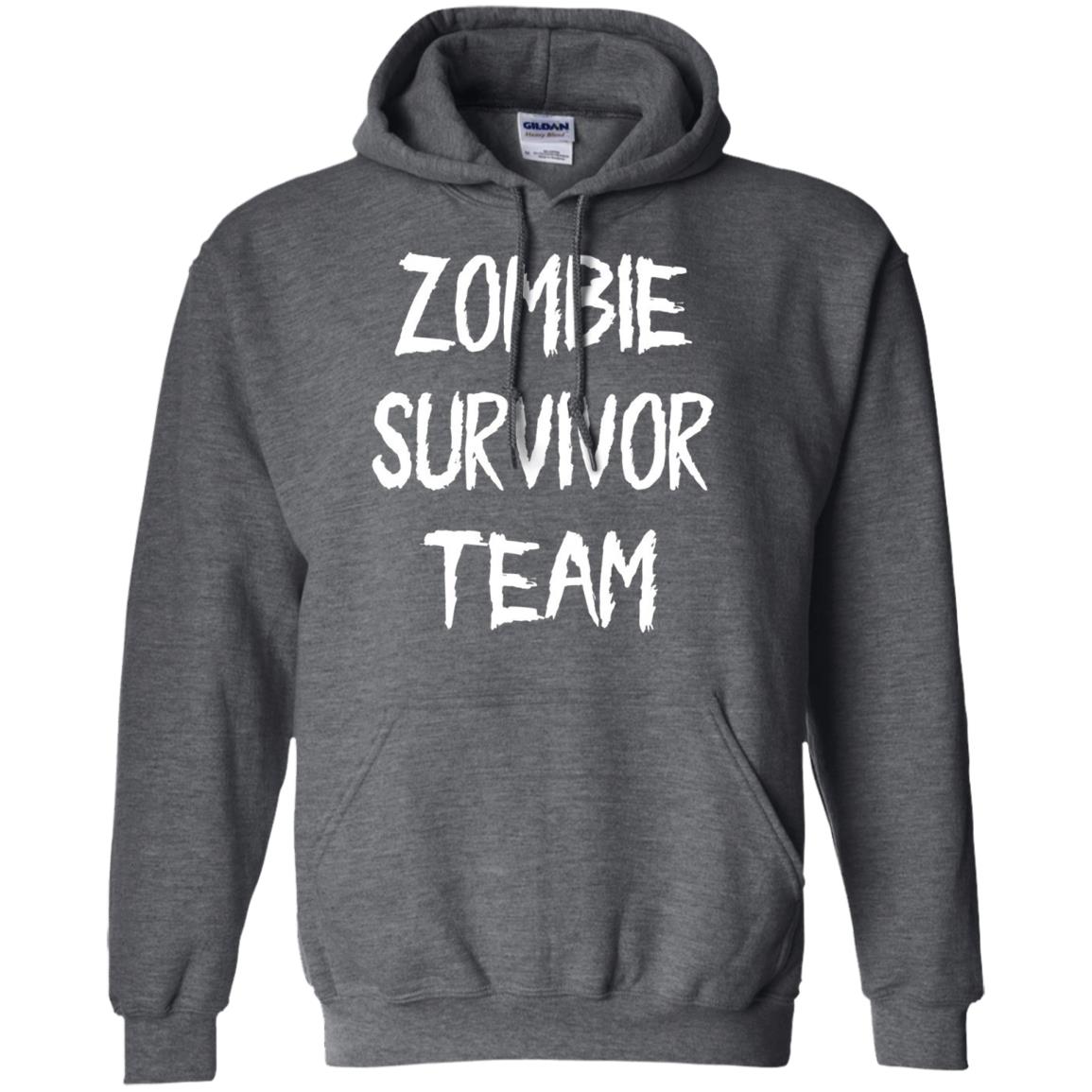 Zombie Lover T-shirt Zombie Survivor Team Dark Heather