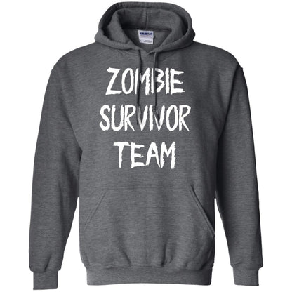 Zombie Lover T-shirt Zombie Survivor Team Dark Heather