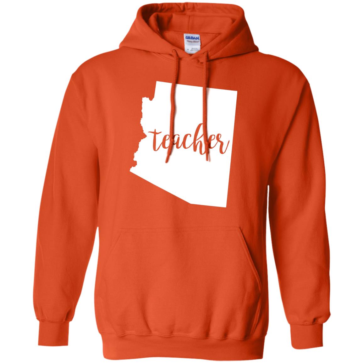 Arizona Teacher Home State Back To School Shirt Orange