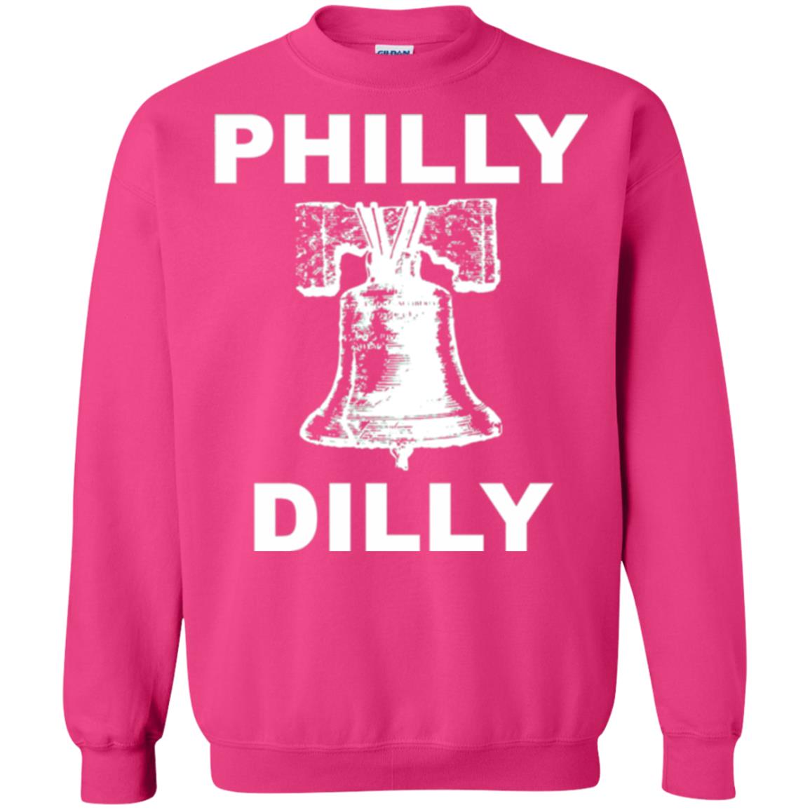 Football T-shirt Philly Dilly With Liberty Bell And Crack Philadelphia Heliconia