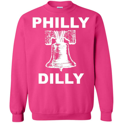 Football T-shirt Philly Dilly With Liberty Bell And Crack Philadelphia Heliconia