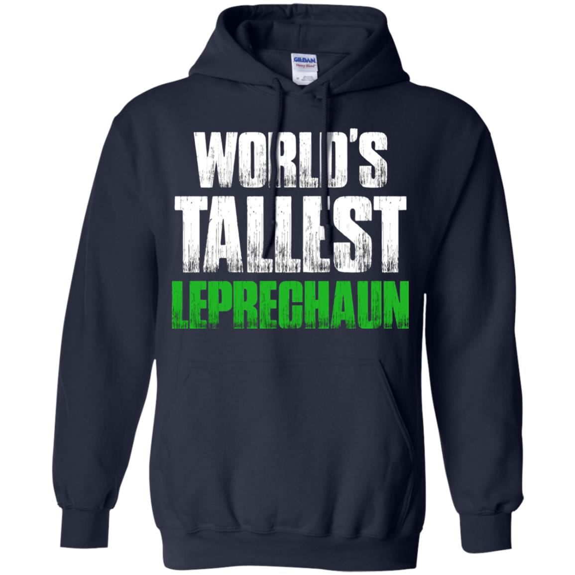 St. Patrick_s Day T-shirt World_s Tallest Leprechaun Navy