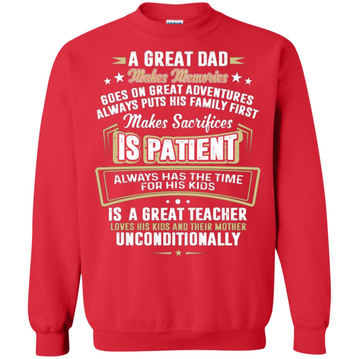 A Great Dad Make Memories Goes On Great Adventures Always Pots His Familly First Red