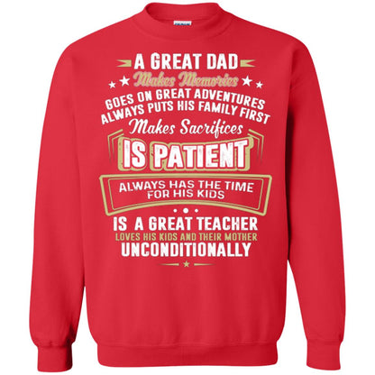 A Great Dad Make Memories Goes On Great Adventures Always Pots His Familly First Red