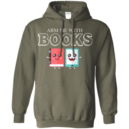 Arm Me With Books Gun Control T-shirt Military Green
