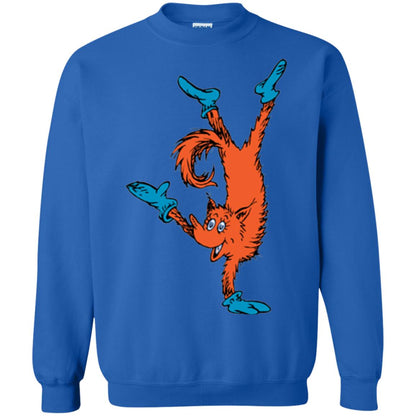 Dr. Seuss Fox In Socks Handstand Book Lover T-shirt Royal