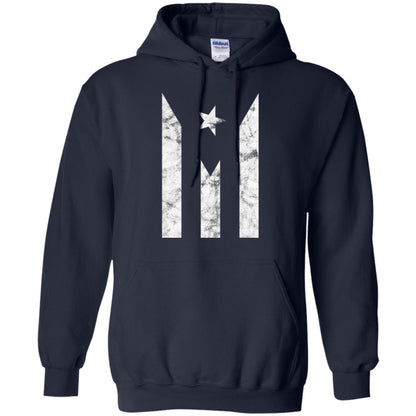 Boricua T-shirt Puerto Rico Black Flag T-shirt Navy