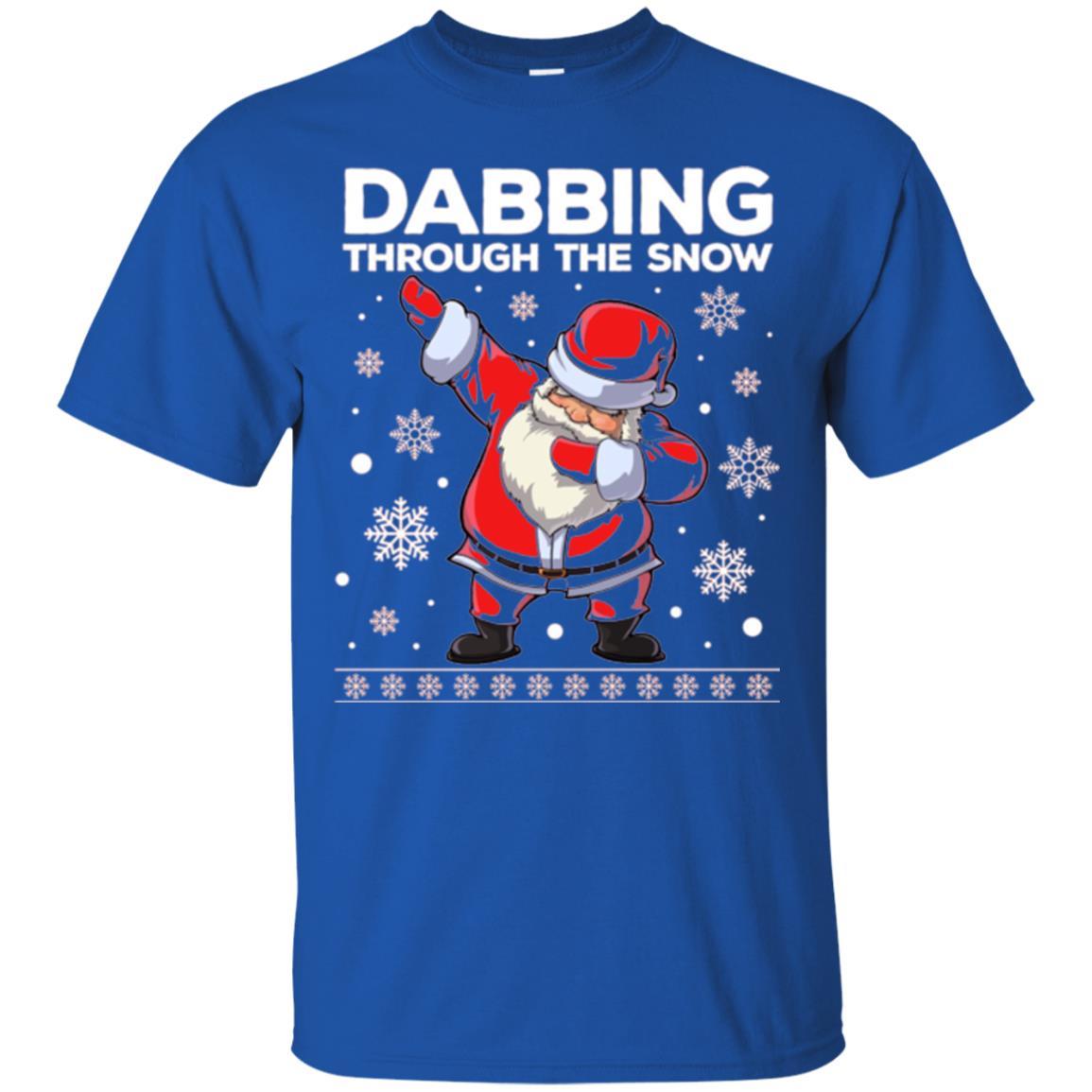 Christmas T-shirt Dabbing Through The Snow T-shirt Royal