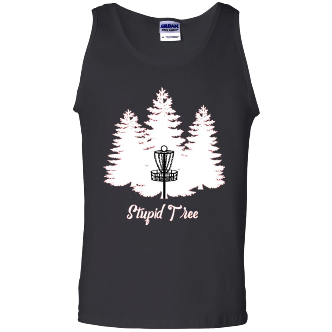 Disc Golf T-shirt Stupid Tree Black