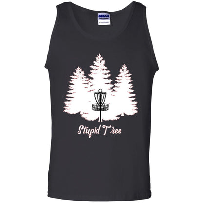 Disc Golf T-shirt Stupid Tree Black